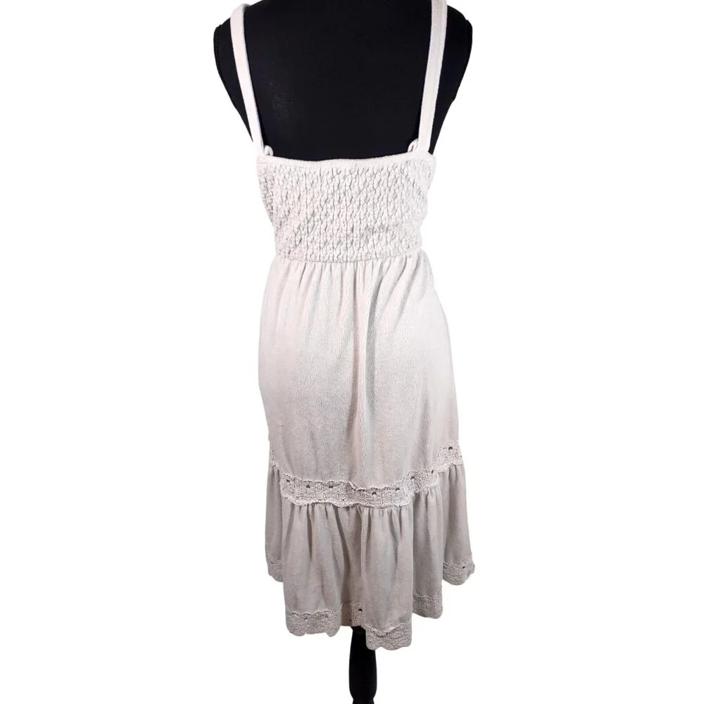 VTG Y2K Juicy Couture Baby Doll Dress Women’s White Terry Cloth Coverup Beachy - Picture 4 of 7